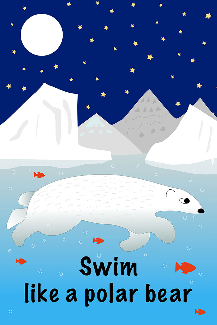 polar bear card